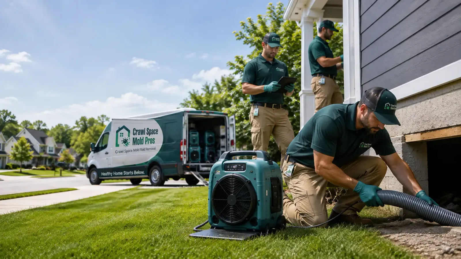 Crawl Space Mold Removal in Versailles, IN